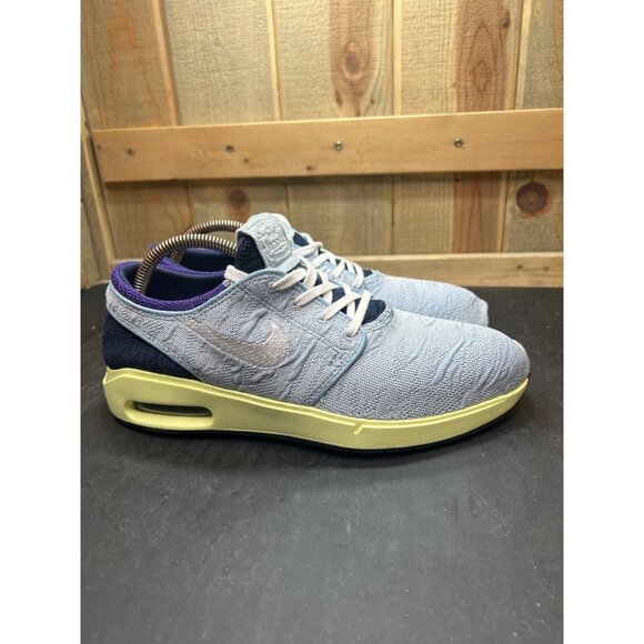 RARE Nike Air Max Janoski 2 SB Light Armory Blue Skateboarding Shoes Size 9 - Picture 1 of 9